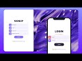 Login & Signup with HTML, CSS, JavaScript (form validation)