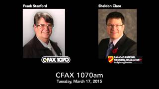 Guns for rural security (CFAX) Sheldon Clare interview