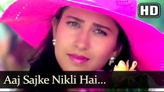 Aaj Sajke Nikli Hai (HD) - Papi Gudia Song - Avinash Wadhavan - Karisma Kapoor