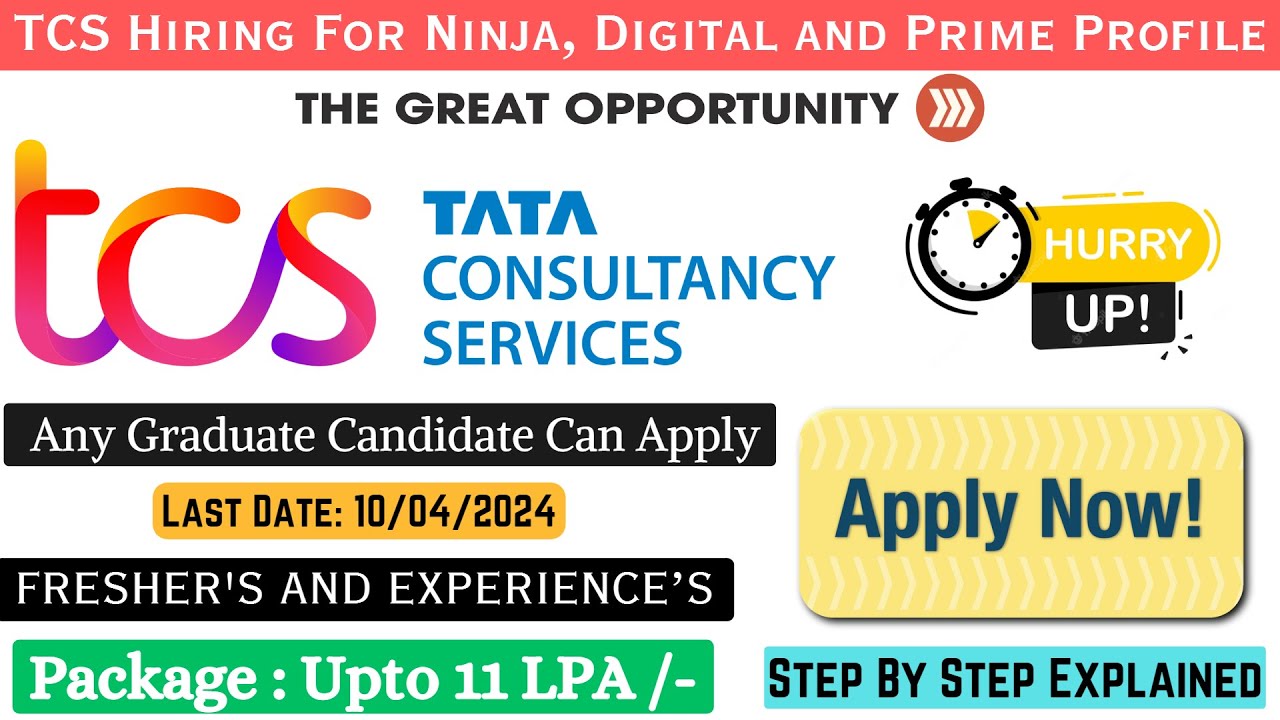 TCS Off Campus Hiring For Ninja, Digital And Prime Profile | For ...