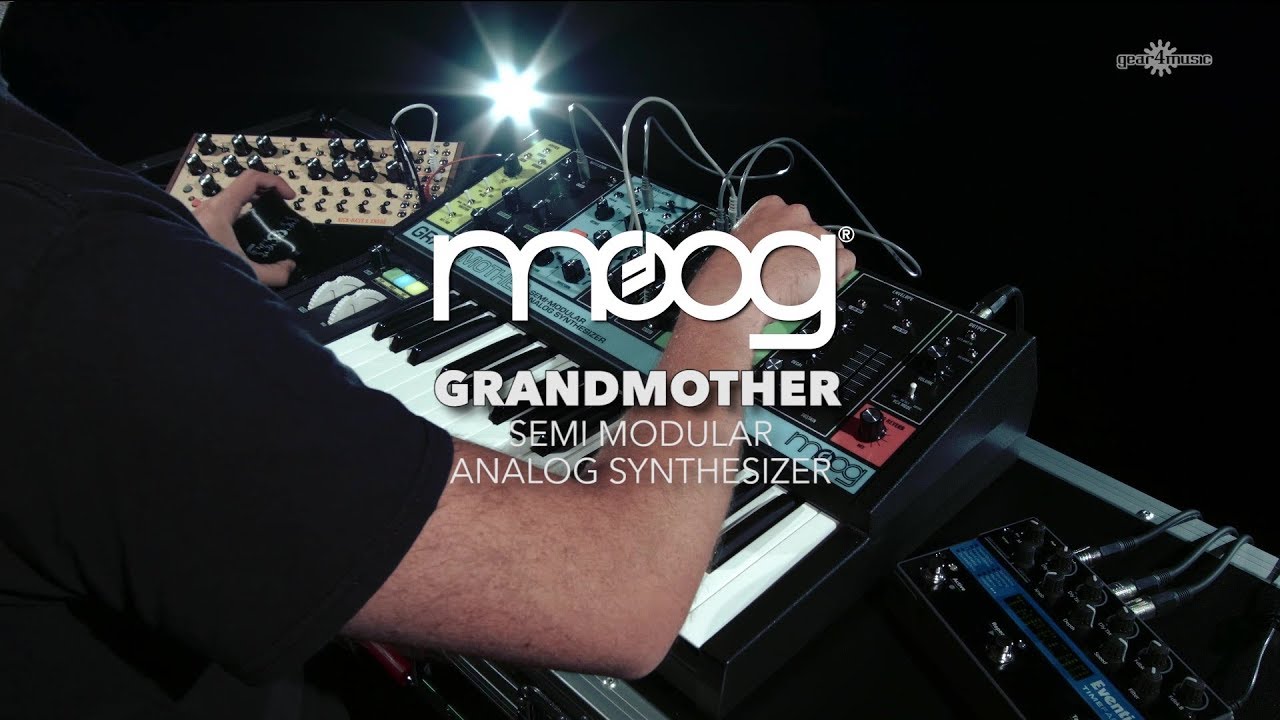 Moog Grandmother Semi-Modular Analog Synthesizer | Gear4music Overview ...