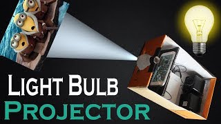 How to Make Smartphone Projector Without Magnifying Glass, Using Bulb, Homemade New Projector Phone