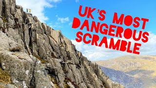 UK's Most DANGEROUS (Grade 1) Scramble? - Tryfan North Ridge