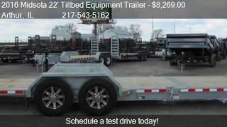 2016 Midsota 22' Tiltbed Equipment Trailer 14000 LB GVWR for