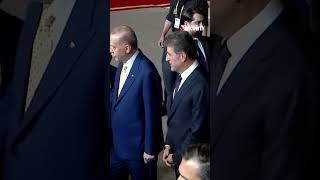 Başkan Erdoğan Erbil'de! IKBY Başkanı Barzani resmi törenle karşıladı