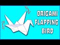 How To Make an Origami Flapping Bird - Easy Origami Paper Crane step by step Instructions !