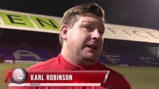 REACTION | Robinson rues missed opportunities after Oldham defeat