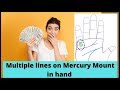 Multiple lines on Mercury mount in hand Palmistry | Sai Suvajit Astrologer