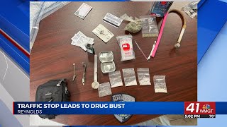 Two men from Mississippi arrested after a traffic stop led to a drug bust in Reynolds