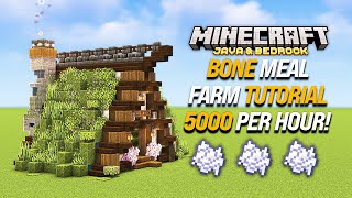 Minecraft Bone Meal Farm House Tutorial [Aesthetic] [Java/Bedrock] [1440p HD]