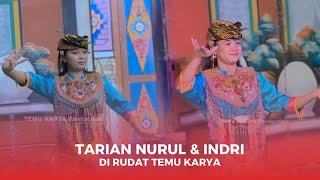 Tarian Nurul dan Indri di Rudat Temu karya live Batu rintang ganti