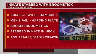 Inmate stabbed in neck with broomstick at Davidson County jail