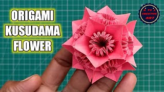 Origami Kusudama Flower | How To Make A Kusudama Flower With Paper | DIY Origami Flower