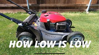 How Low Can A Honda HRX 217 Mow - First Mow of 2021