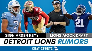 Detroit Lions Rumors: Sign EDGE Arden Key, CBS Lions Mock Draft Reaction + 2022 NFL Free Agency