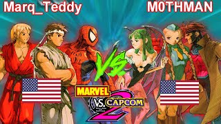 Marvel vs Capcom 2: New Age of Heroes - Marq_Teddy vs M0THMAN