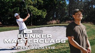 Tiger Woods And Scottie Scheffler Bunker Masterclass | TaylorMade Golf