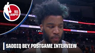 Saddiq Bey speaks about playing against his former teammates | NBA on ESPN