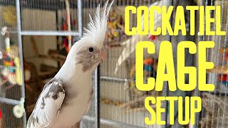 COCKATIEL CAGE TOUR/SETUP