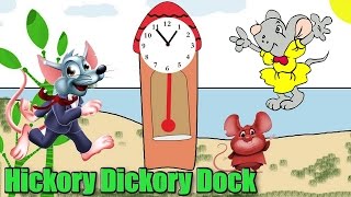 Hickory Dickory Dock Kids Rhyme With Lyrics - 3D Nursery Songs for Children | Baby Funny Rat Rhymes