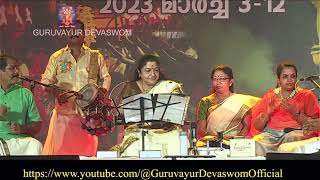 CHANDANA CHARCHITHA - ON STAGE WITH SMT. KS CHITHRA AT GURUVAYOOR TEMPLE