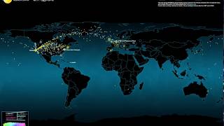 SETI@home Data Activity Map