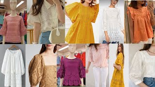 Chikankari tops design/beautiful elegant tops design #2023/irtazafashiondesign