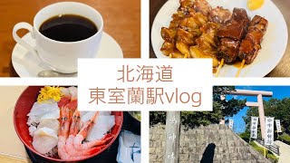 北海道 東室蘭駅 vlog【北海道 室蘭市 ランチ 室蘭やきとり カフェ グルメ 神社】