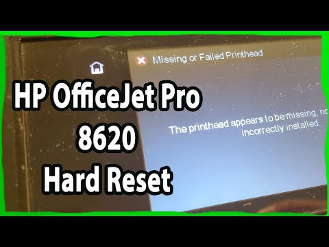 Как исправить сбой системы чернил HP OfficeJet Pro 8620 при аппаратном сбросе