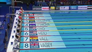 Lilly King 🇺🇸 Women's 100m Breaststroke Final 2017 Fina Swimming World Championship Budapest