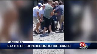 City of New Orleans: John McDonogh statue returned, in secure location