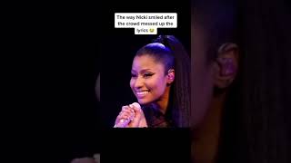 Nicki Minaj’s Smiling At The Crowd When They Mess Up The Lyrics tiktok onpinkfriday