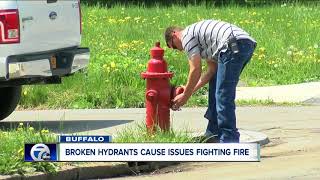 Broken hydrants cause issues fighting fire