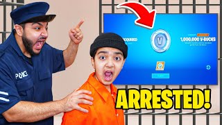 Kid Gets Arrested For Stealing Credit Card To Buy V-Bucks... (FORTNITE!)