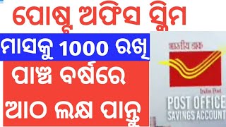 ପୋଷ୍ଟ ଅଫିସ post office scheme ଏବେ ଅନେକ ଟଙ୍କା ମିଳିବ ଏହି ଯୋଜନାରେ, ଜାଣନ୍ତୁ କିପରି ପାଇବେ