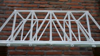 How to make a bridge from straws #136