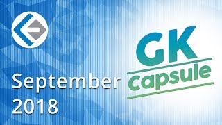 Endeavor GK Capsule | Current Affairs September 2018