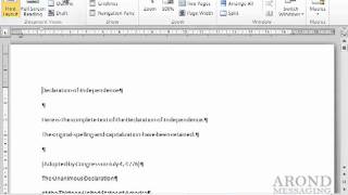 Using Word 2010 - Switch Document Views