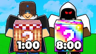 Roblox Bedwars, But The Luck Increases...
