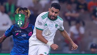 الجزائري رياض محرز في مباراة الاهلي والوحدة 💚🅰️  RIYAD MAHREZ