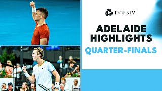 Paul Battles Draper; Jarry, Korda, Musetti \u0026 More Feature | Adelaide 2024 Quarter-Final Highlights