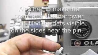 Bearing adjustment Clausing 5900 lathe.wmv