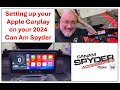 Apple Carplay  on a 2024 Can Am Spyder - How to Set up without being  complicated ! The Spyder Shop