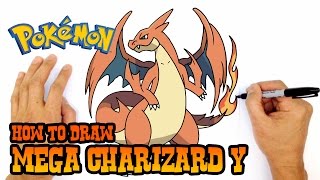 How to Draw Mega Charizard Y | Pokemon