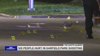 6 men shot, 3 of them critically injured, in Garfield Park late Saturday night