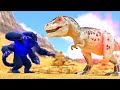 Prime Alpha Tyrannosaurus Rex vs gigas and other Prime Alphas(ARK SURVIVAL EVOLVED BATTLE DINOSAURS)