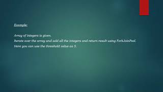 Java ForkJoinPool/RecursiveTask