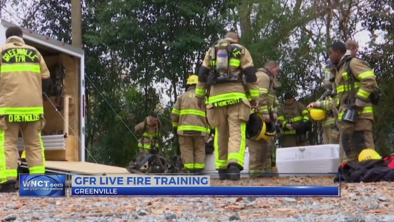 Greenville Fire/Rescue Conducts Live Fire Training - YouTube