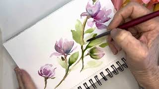 Watercolor flowerpainting tips to take your paintings a level up!