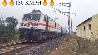 Jasidih - Vasco da Gama Express Blowing its Horn At Speed of 130 KMPH | INDIAN RAILWAYS